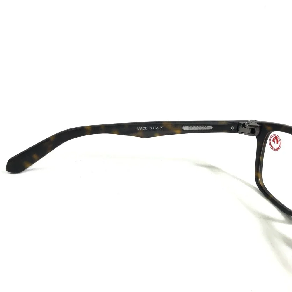 Dragon Eyeglasses Frames DR140 226 Hunter Matte Brown Tortoise Square 52-18-145